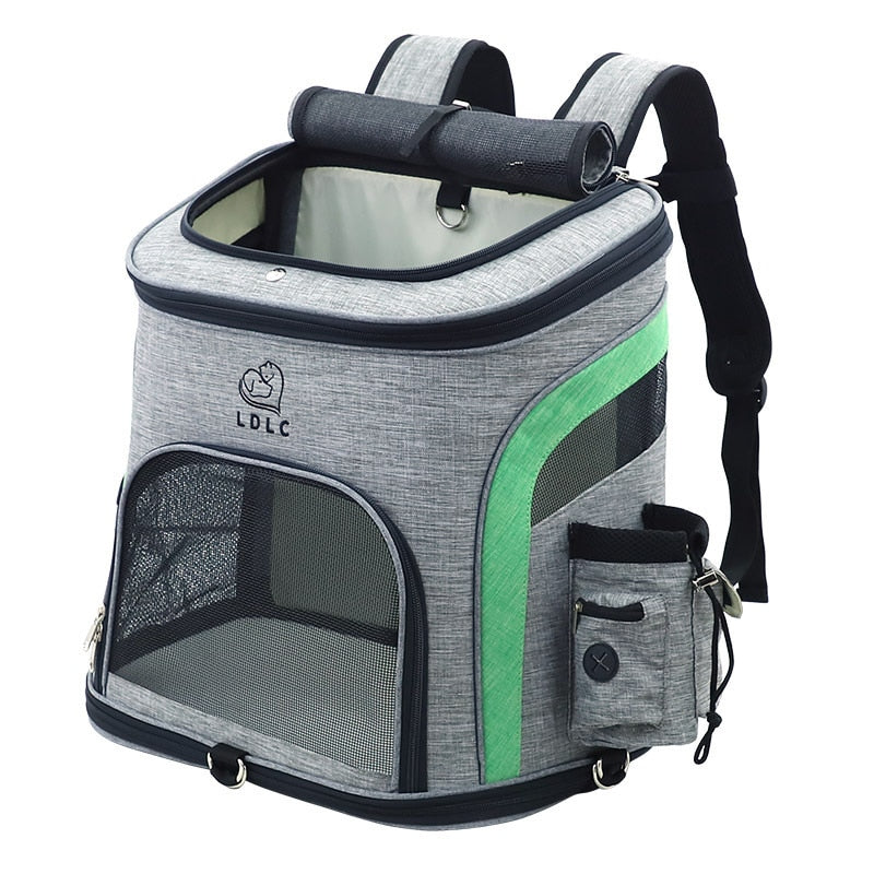 Cat Dog Backpack - Durable Reflective Mesh Outdoor Pet Carrier