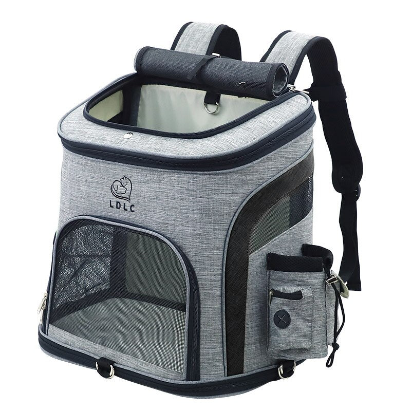 Cat Dog Backpack - Durable Reflective Mesh Outdoor Pet Carrier