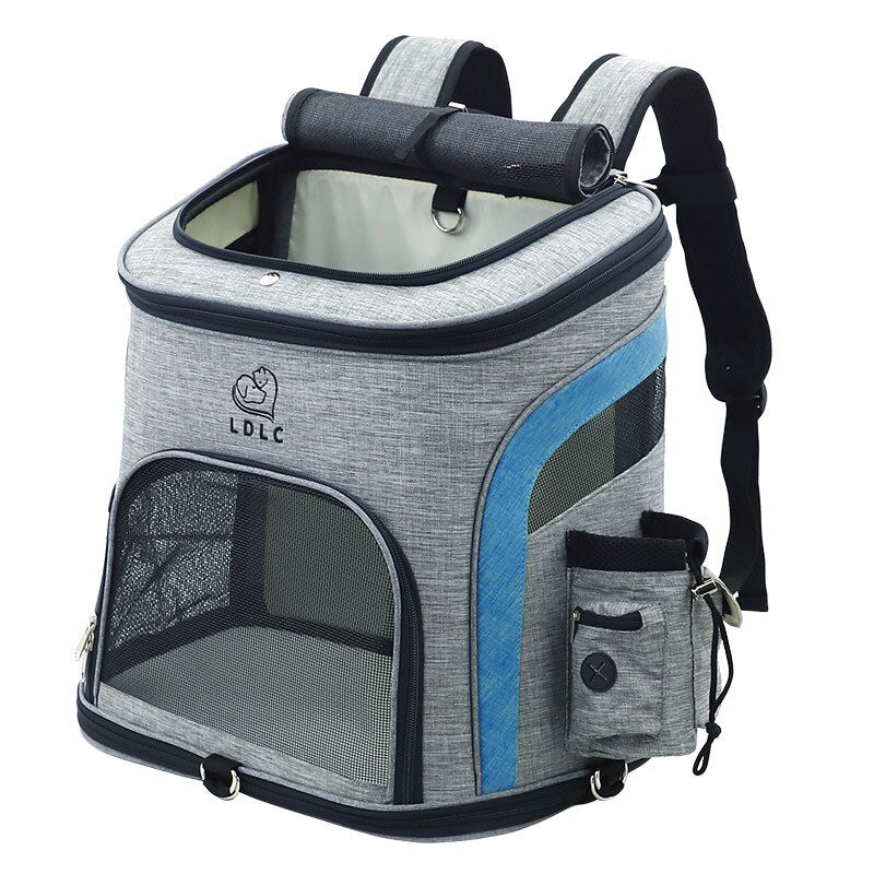 Cat Dog Backpack - Durable Reflective Mesh Outdoor Pet Carrier