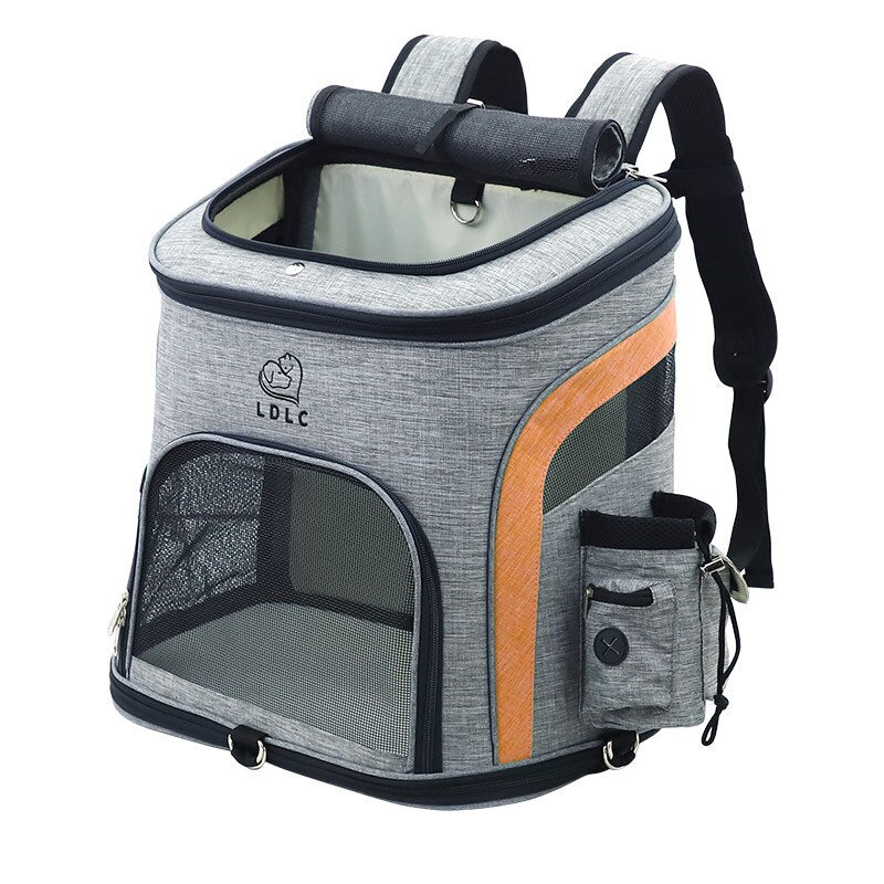 Cat Dog Backpack - Durable Reflective Mesh Outdoor Pet Carrier